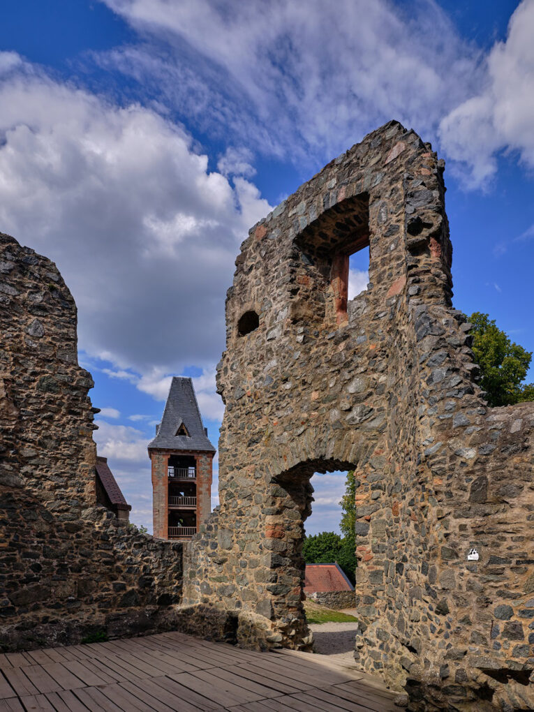Frankenstein Castle, wall remains of the residential building