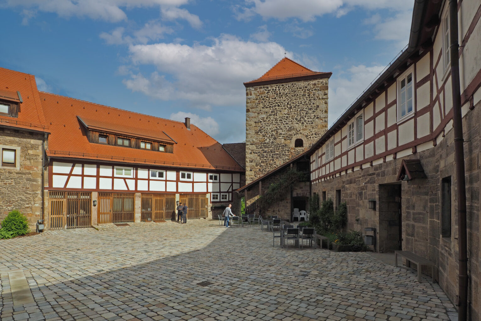 Fürsteneck Castle, north tower and north gate