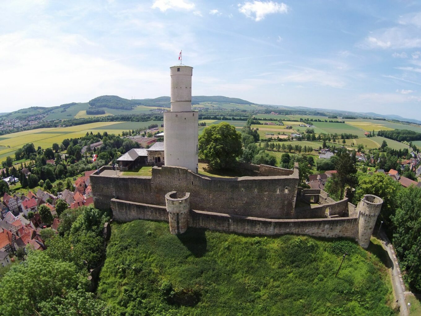 Felsberg Castle, view from above