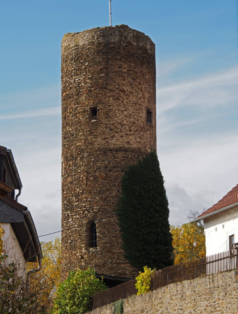 Walsdorf Hut Tower, rubble stone masonry