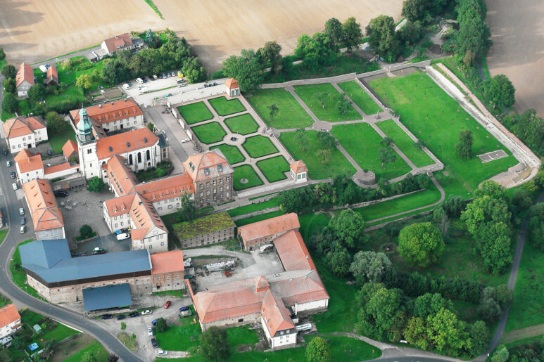 Johannesberg Priory, aerial view