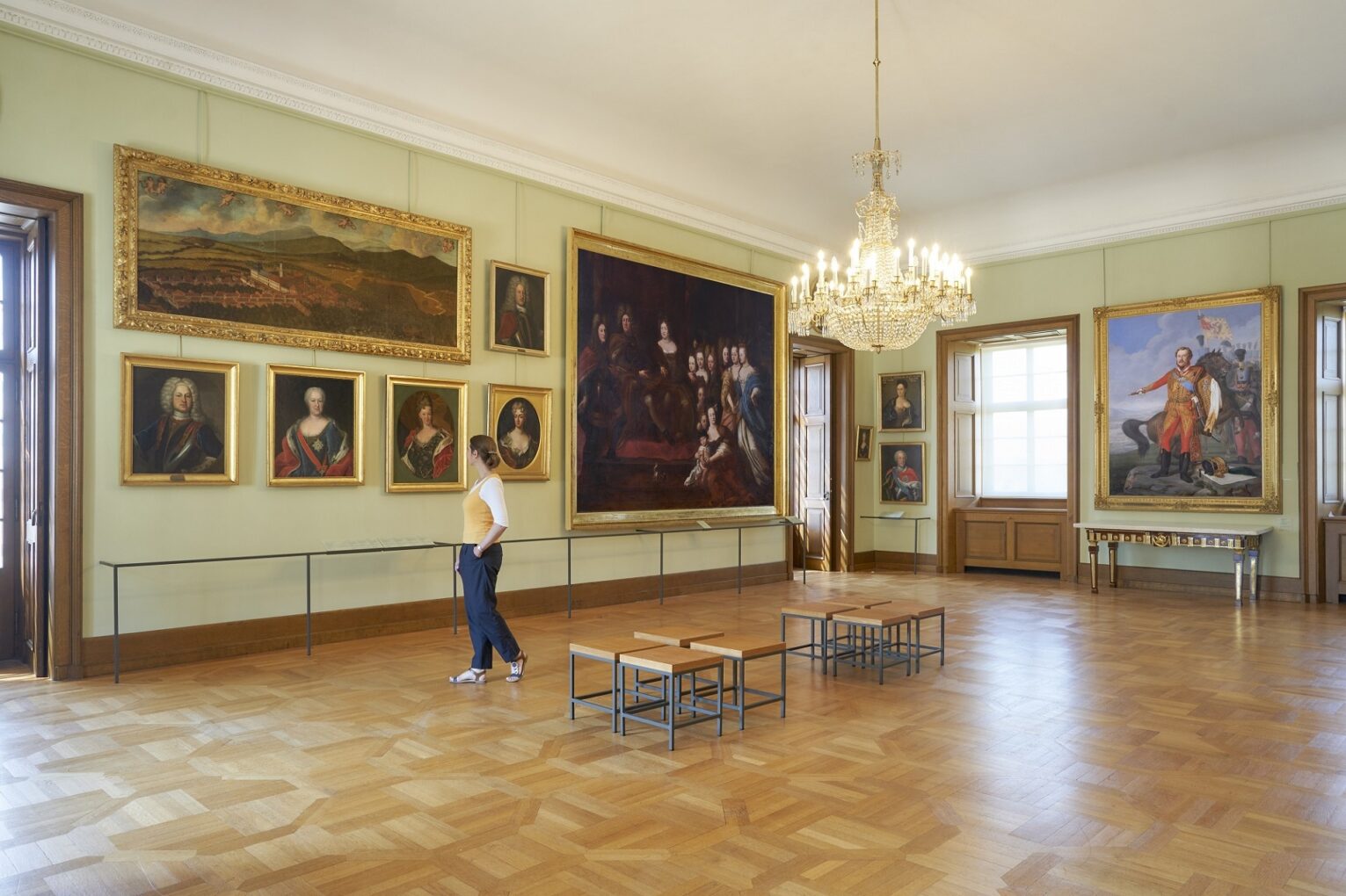 The newly designed ancestral gallery of the palace invites visitors to travel back in time.