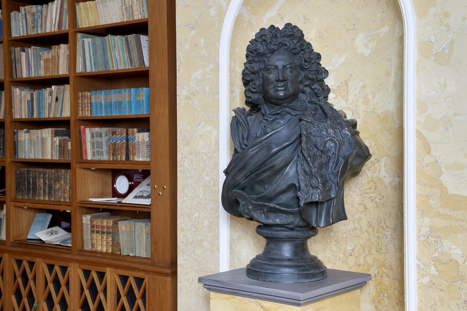 Bust of Frederick II in the historic library
