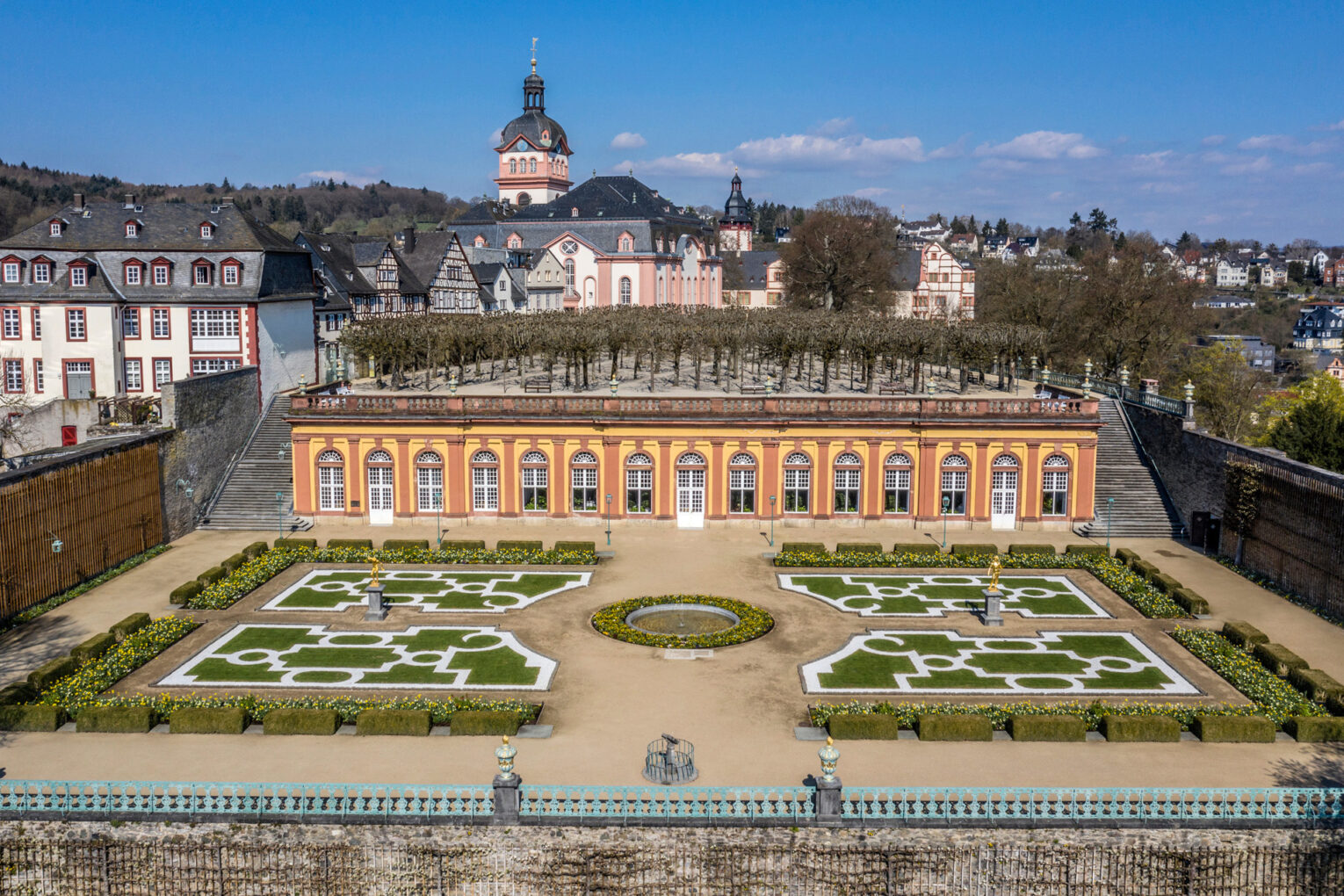 Weilburg Palace and Palace Garden: Lower Parterre and the Lower Orangery