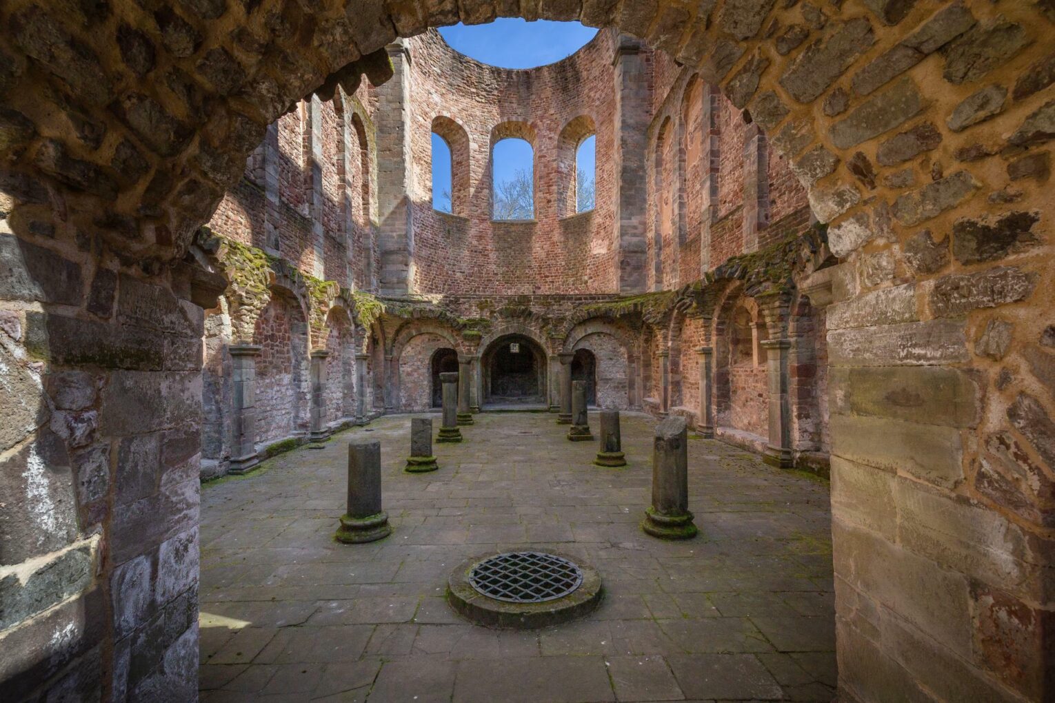 Ruins of the Collegiate Church of Bad Hersfeld, east choir and crypt