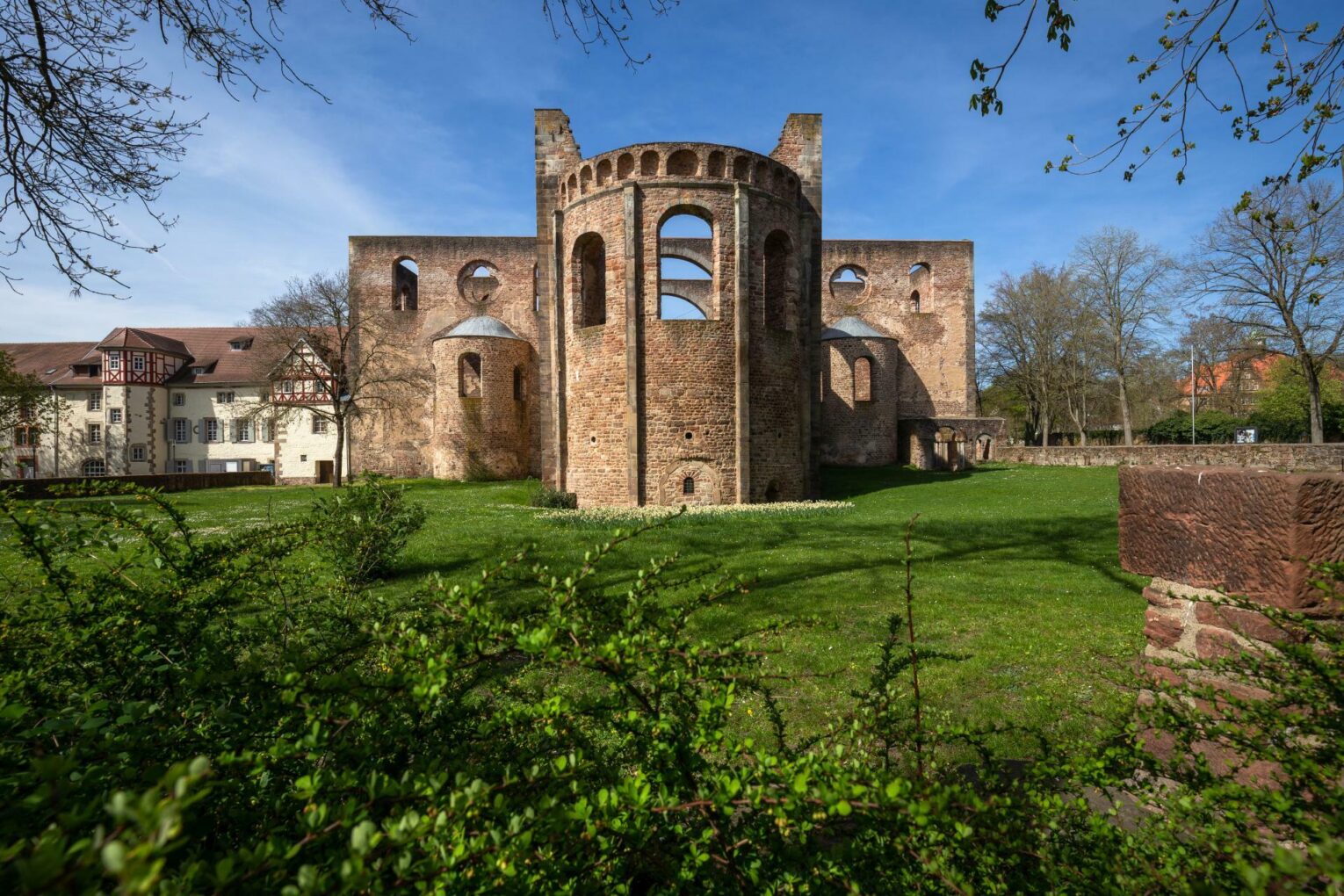Ruins of the Collegiate Church of Bad Hersfeld, view of the east choir