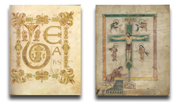 Zwei Folios aus dem Ludwigspsalter