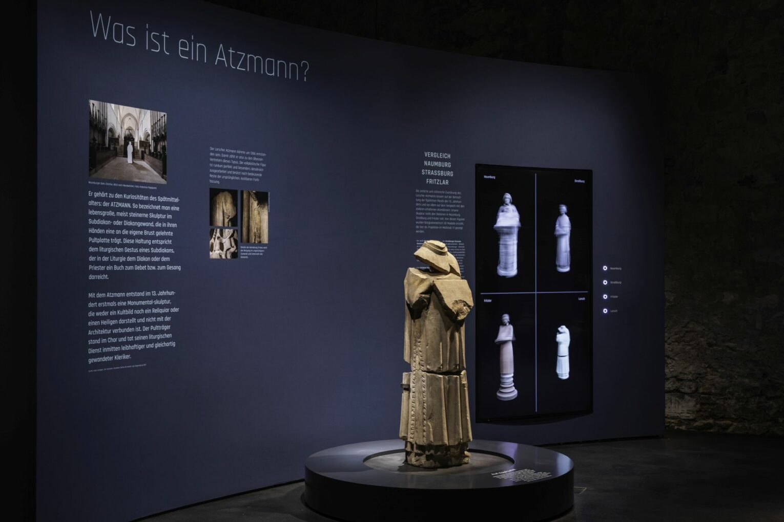 Atzmann aus dem 13. Jahrhundert in der Ausstellung